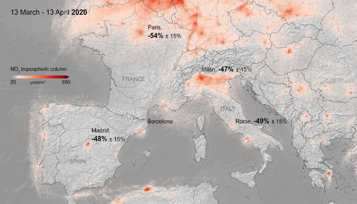 Zagađenje zraka iznad Evrope i dalje opada