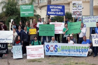 U Budvi održan protest protiv izgradnje hidroelektrana