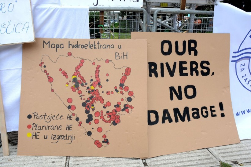 Aktivisti digli glas u Sarajevu: Izgradnja hidrocentrala na bh. rijekama je nedopustiva