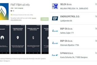 Cijene goriva građani mogu besplatno pratiti putem aplikacije FMT FBiH