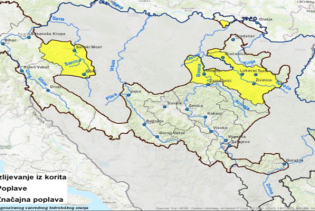 Obavještenje o prognozi vanrednog hidrološkog stanja